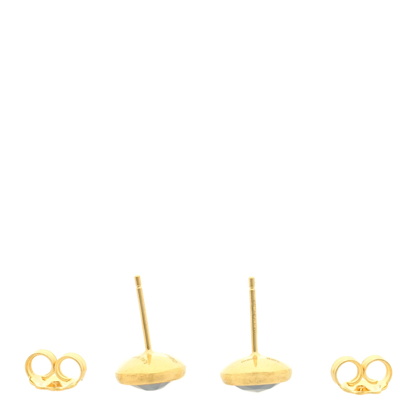 18K Yellow Gold Chalcedony Jaipur Stud Earrings