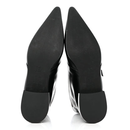 Louis Vuitton Calfskin Monogram Jumble Flat Ankle Boots 38.5 Black 5 of 10