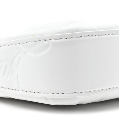 Christian Louboutin Lambskin Embossed Loubila Shoulder Bag White 8 of 9