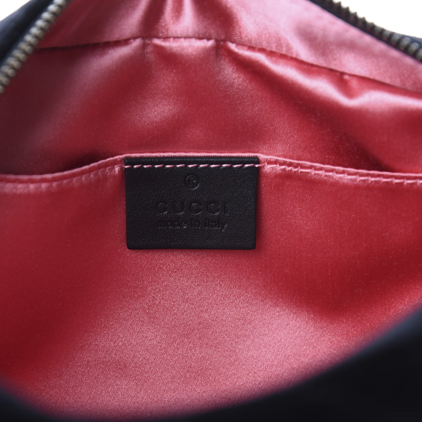 Velvet Matelasse Small GG Marmont Chain Shoulder Bag Black
