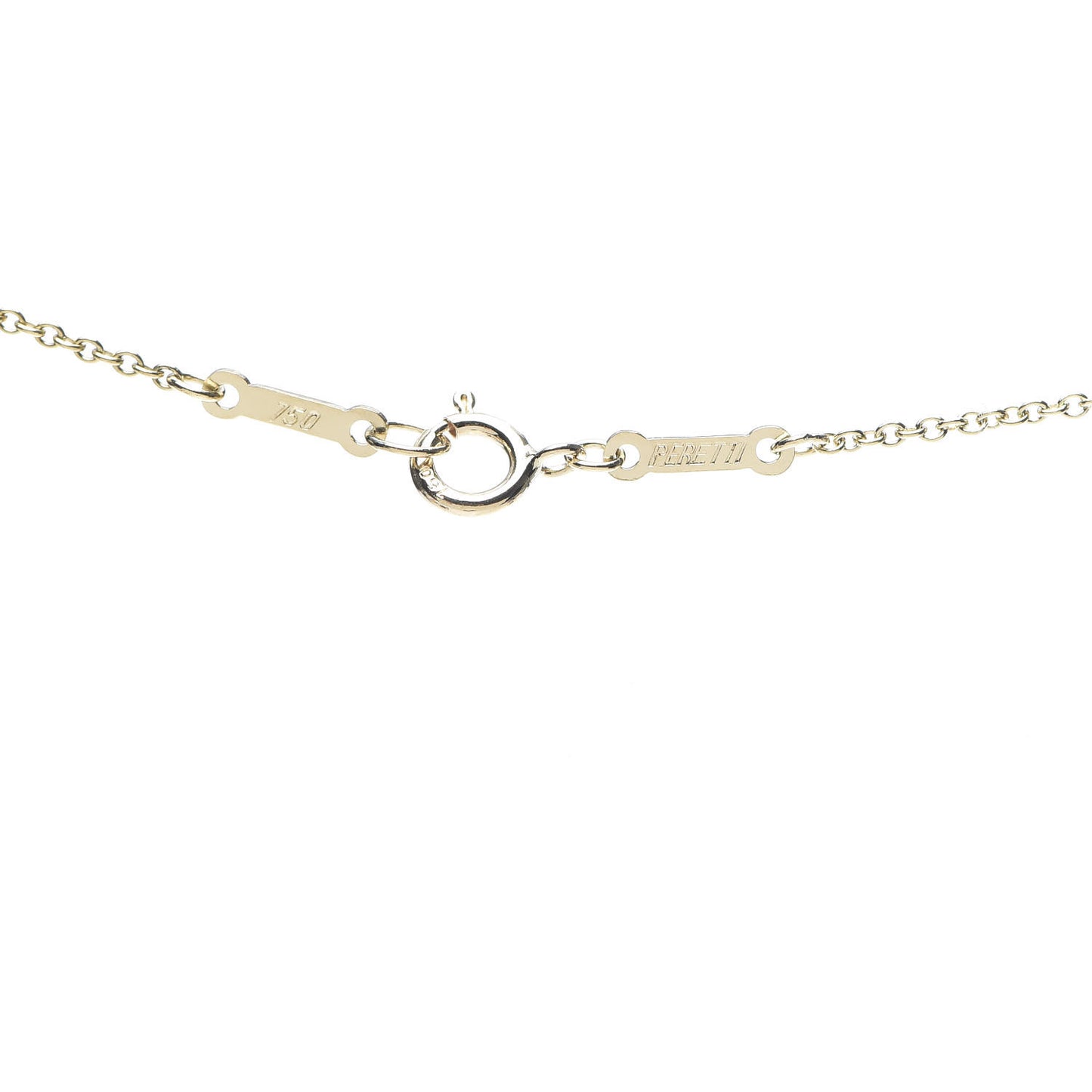 18K Yellow Gold 16mm Elsa Peretti Open Heart Pendant Necklace