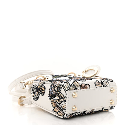 Christian Dior Toile de Jouy Mexico Motif Microbead Embroidered Micro Lady Dior Multicolor 4 of 10