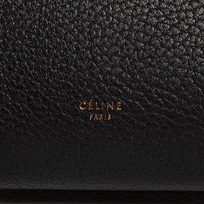Celine Crisped Calfskin Mini Tie Knot Tote Black 9 of 9