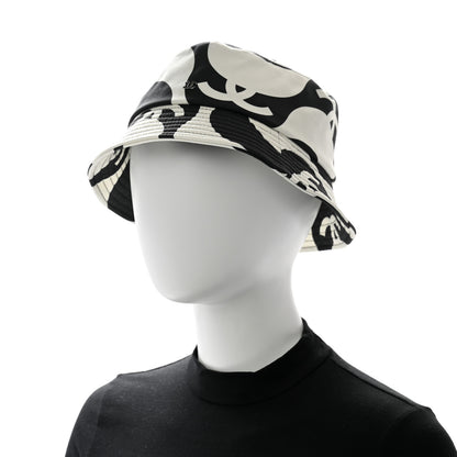 Chanel Canvas Bucket Hat M Black White 2 of 8