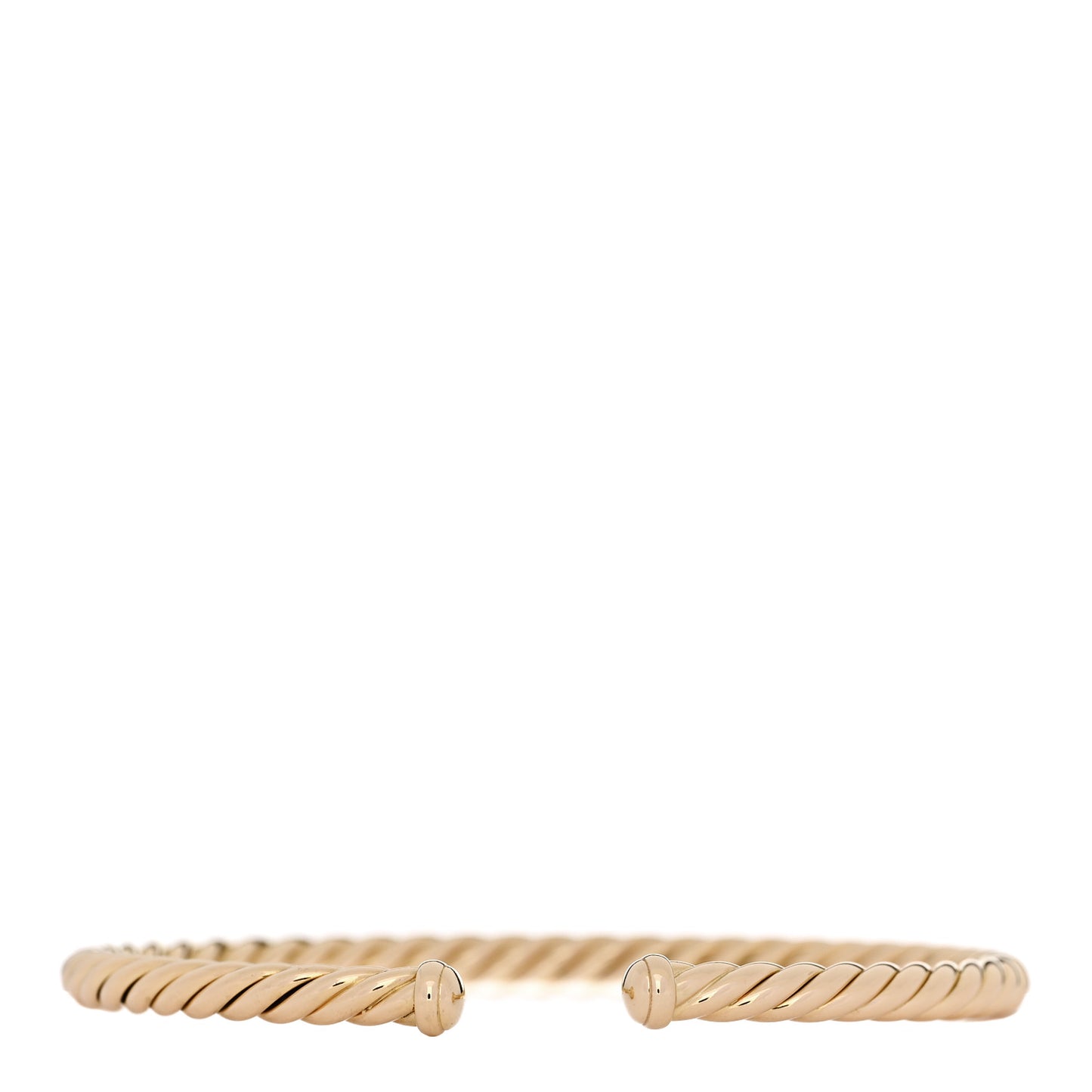 18K Yellow Gold 4mm Cablespira Flex Bracelet
