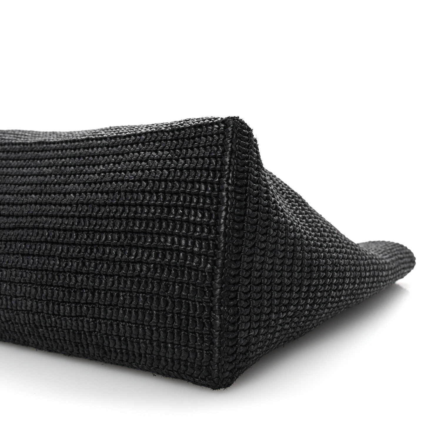 Saint Laurent Raffia Logo Tote Black 9 of 9