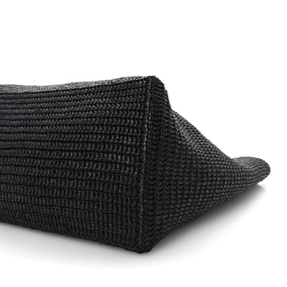 Saint Laurent Raffia Logo Tote Black 9 of 9