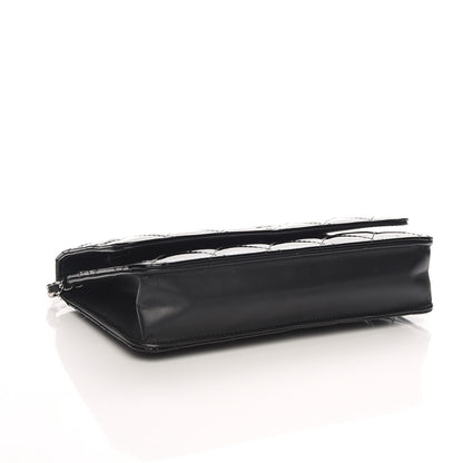 Chanel Patent Quilted Wallet On Chain WOC Black 4 of 9