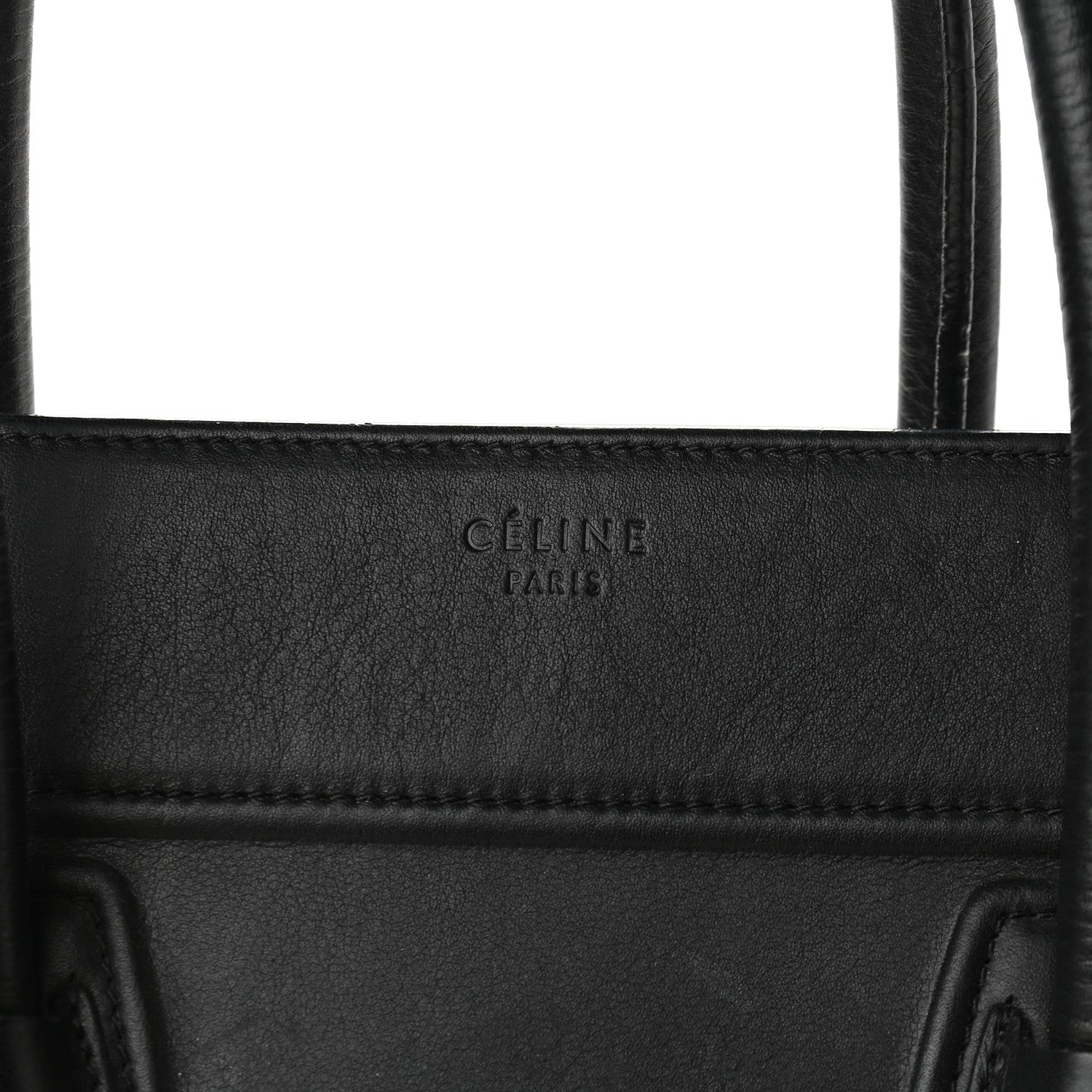 Celine Supple Calfskin Medium Phantom Luggage Black 6 of 9