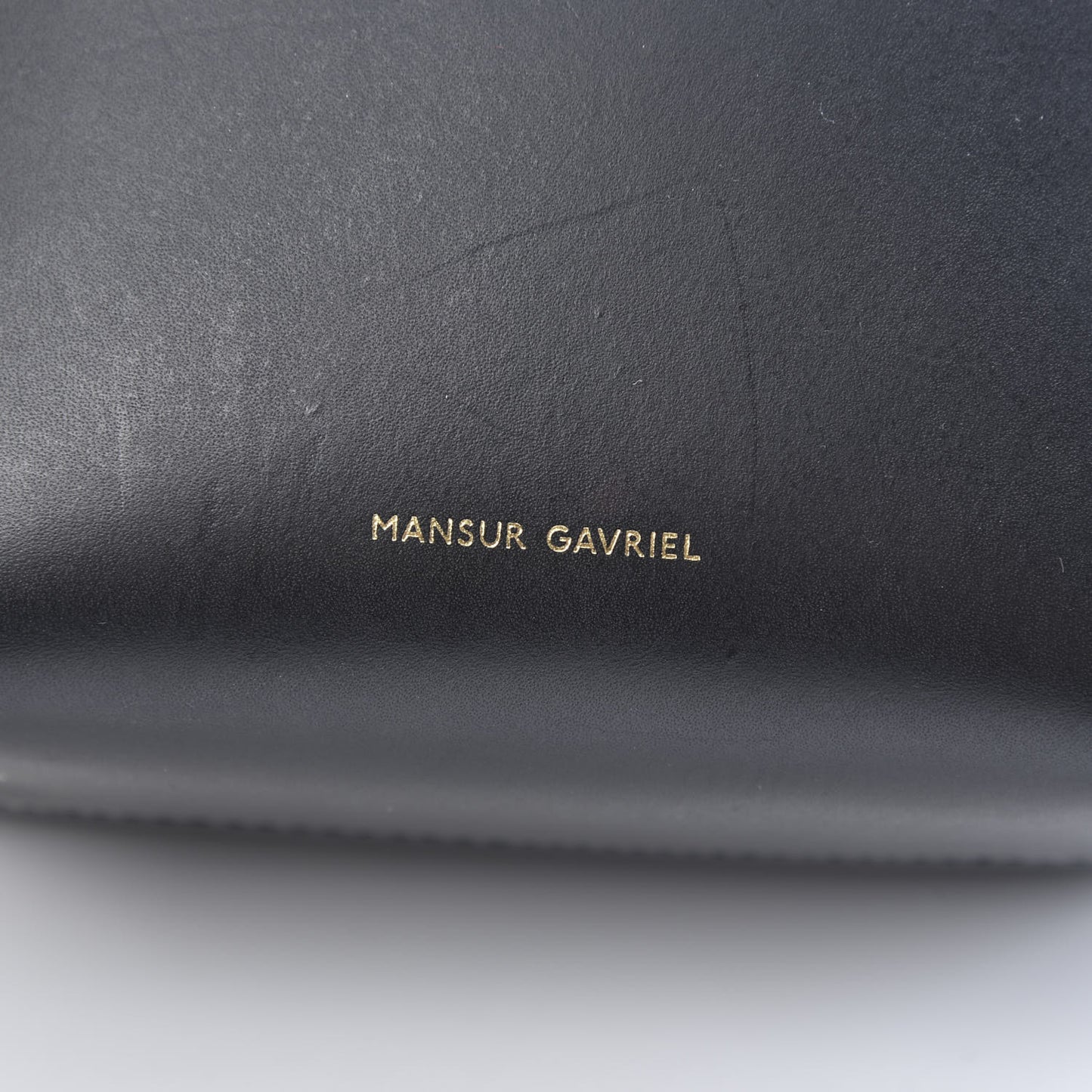Calfskin Mini Bucket Bag Black Flamma