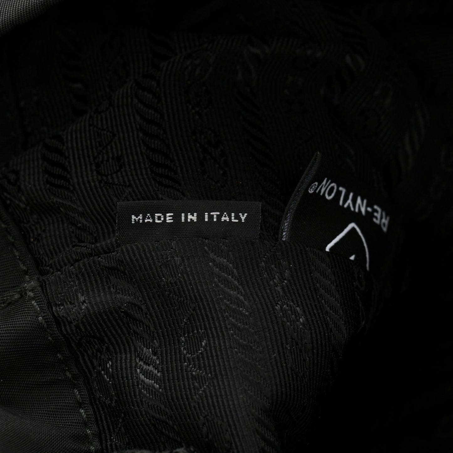 Tessuto Nylon Saffiano Medium Backpack Black