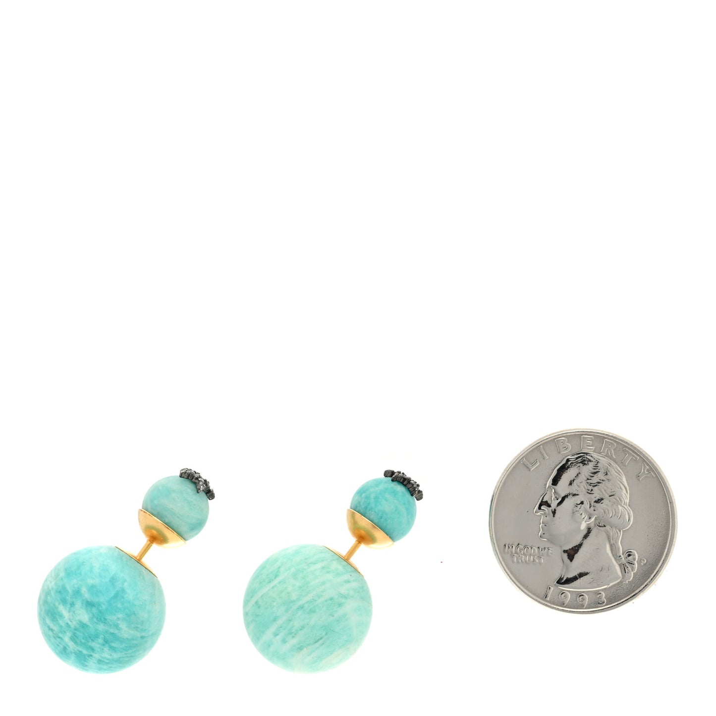 Crystal Star Mise En Dior Tribal Earrings Green