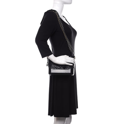 Chanel Aged Calfskin Quilted Small Gabrielle Hobo Black 3 of 14