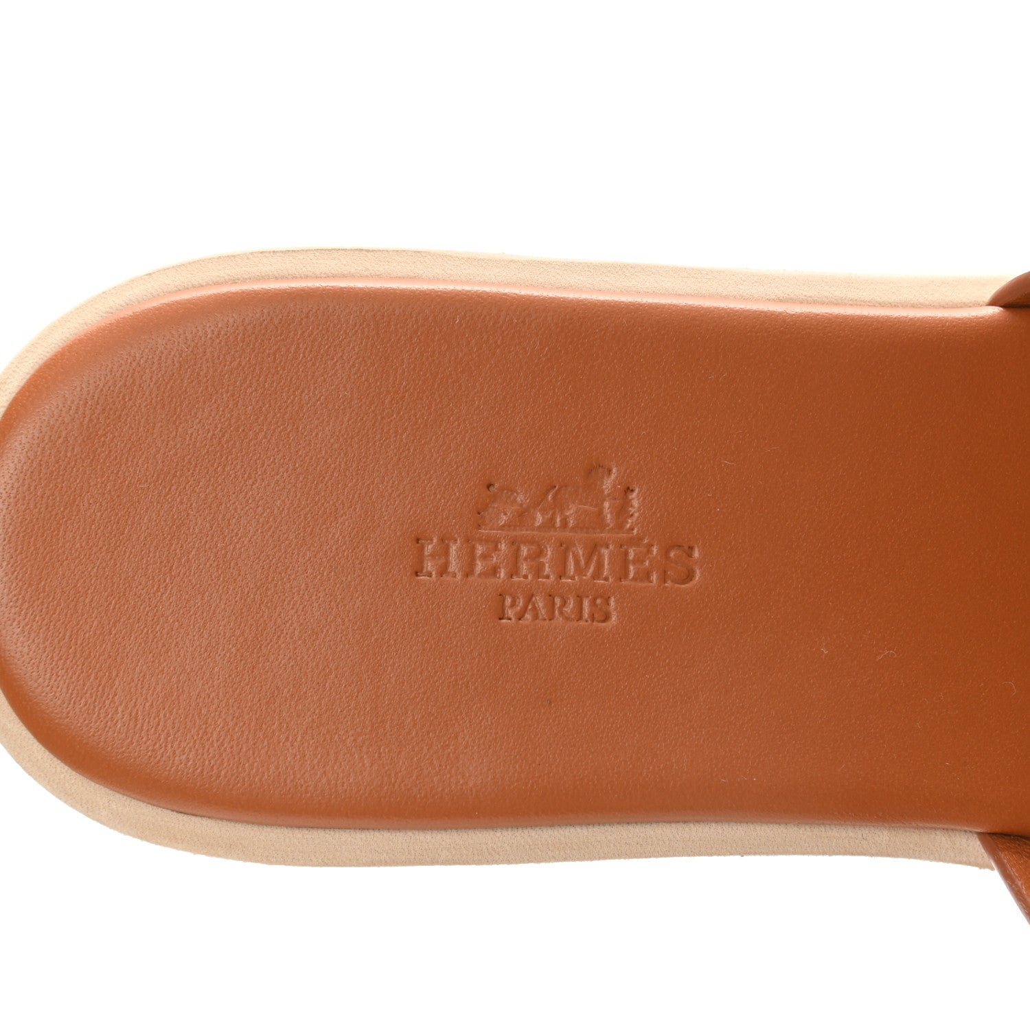 Hermes Calfskin Cork Eze 30 Sandals 39 Marron Glaise 7 of 8