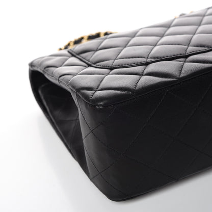 Chanel Lambskin Quilted Jumbo Single Flap Black 15 of 15