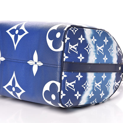 Louis Vuitton Monogram Escale Speedy Bandouliere 30 Blue 11 of 12