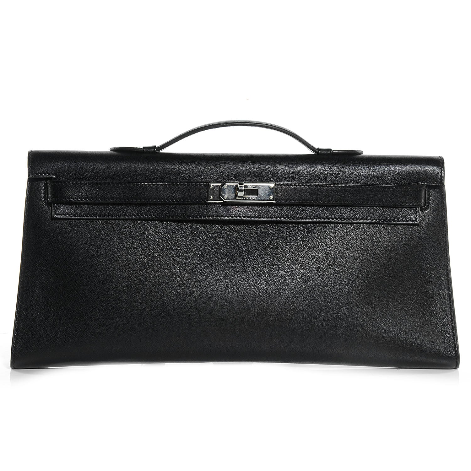 Hermes Swift Kelly Cut Clutch Pochette Black 1 of 8