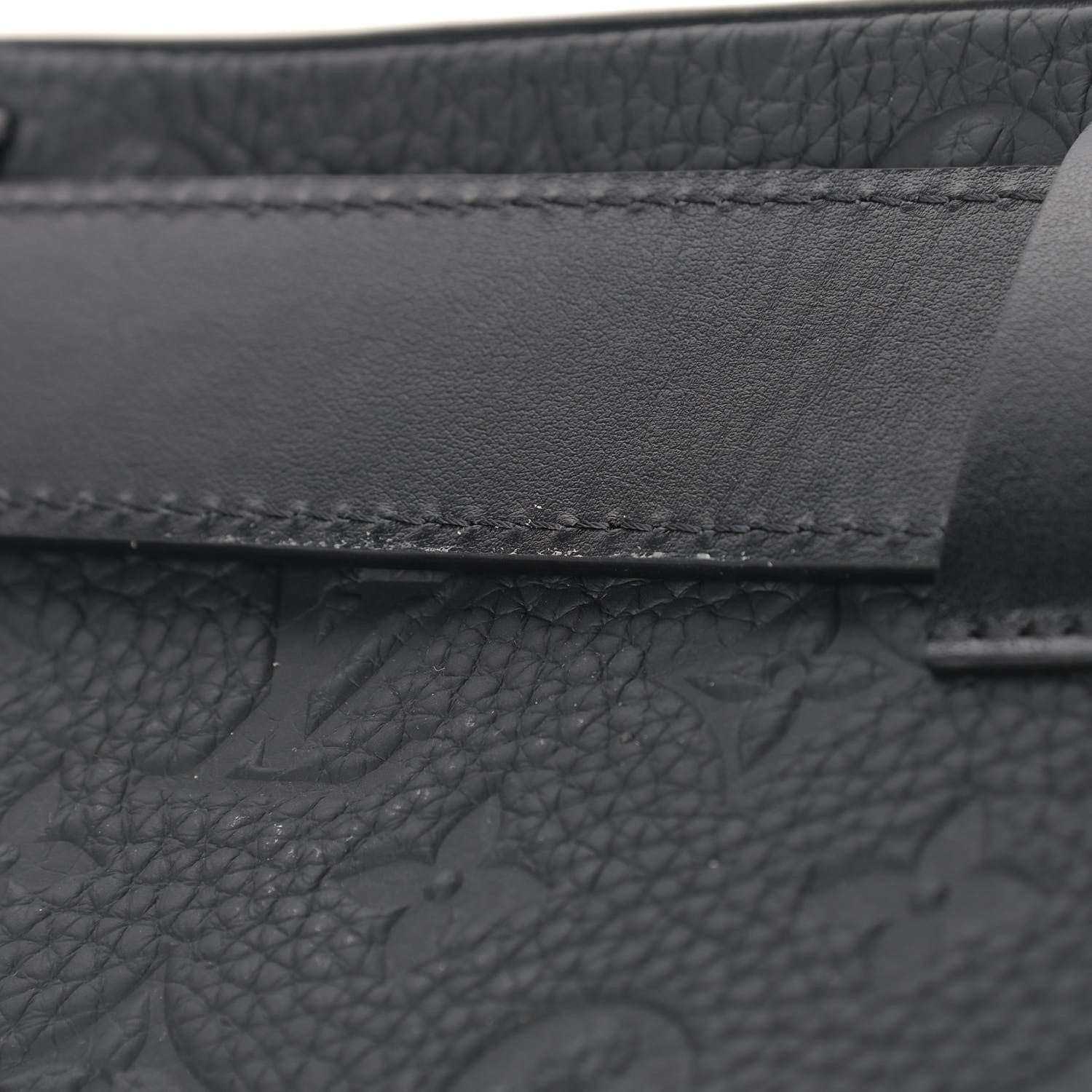 Louis Vuitton Taurillon Monogram Uniformes Solar Ray Soft Pochette Volga Belt Bag Black 9 of 10