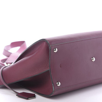 Fendi Vitello Dolce Marmol Shiny Nappa Petite 3Jours Tote Bordeaux 6 of 17