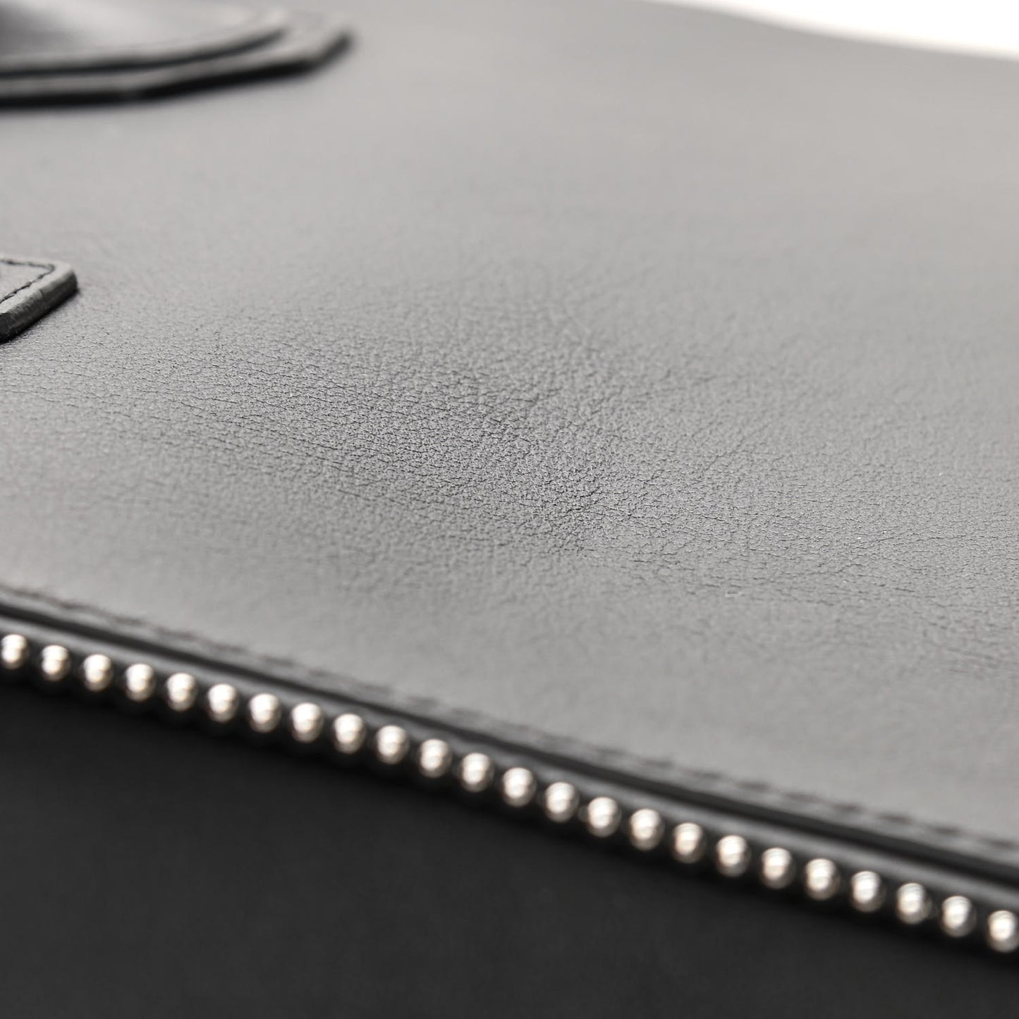 Calfskin Small Studded Antigona Black