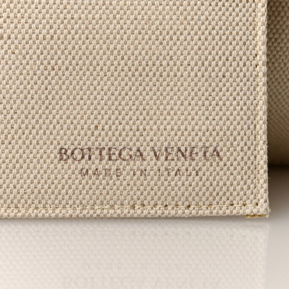 Bottega Veneta Canvas Maxi Intrecciato Large Arco Tote Beige Black 7 of 10