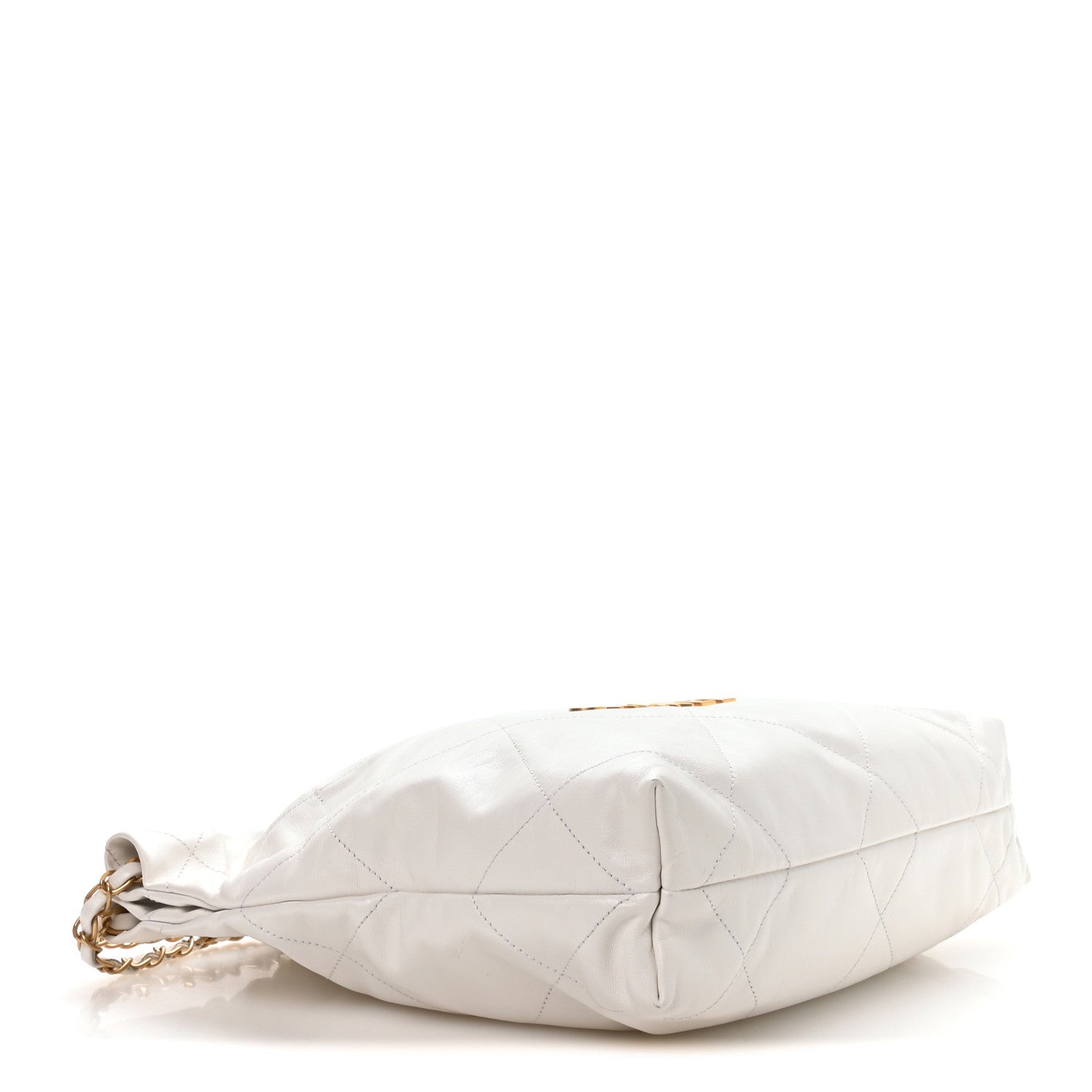 Chanel Shiny Calfskin Quilted Small Chanel 22 White 5 of 12