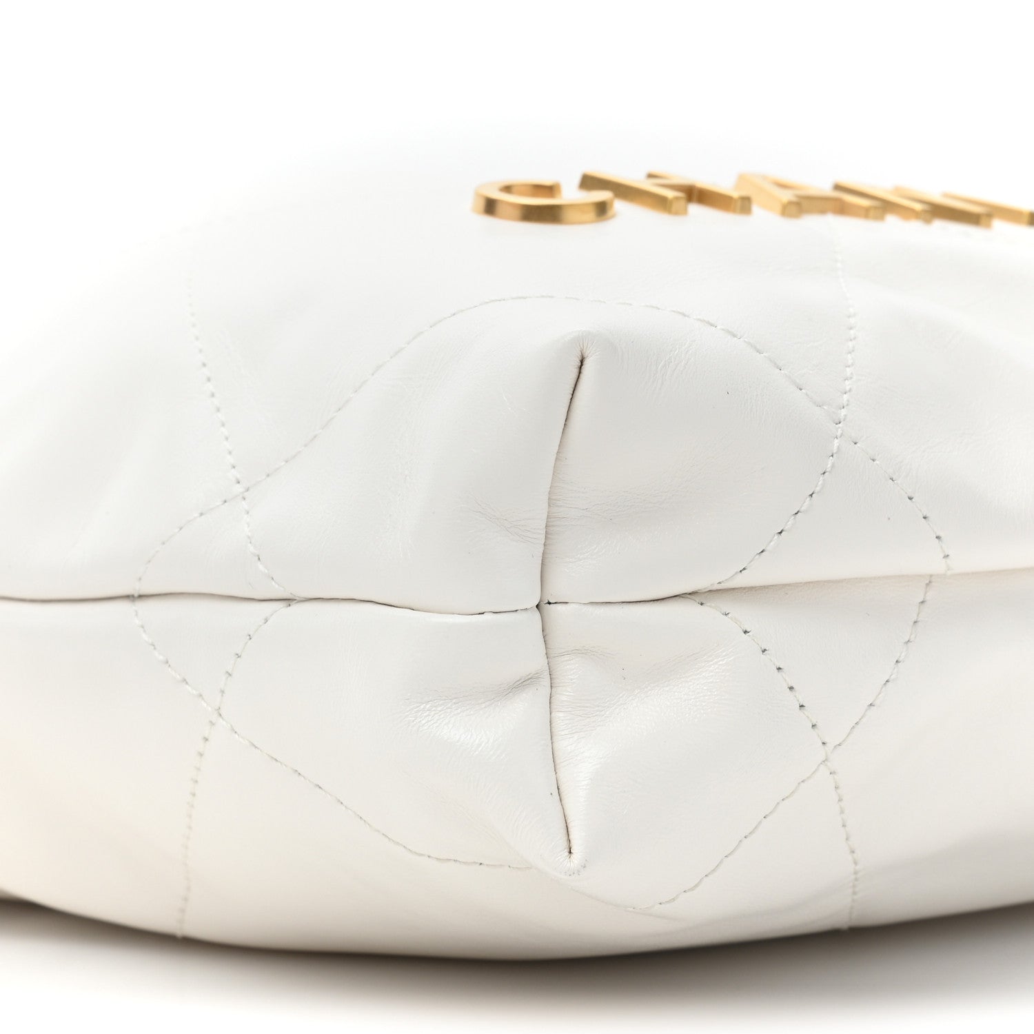 Chanel Shiny Calfskin Quilted Mini Chanel 22 White 9 of 9