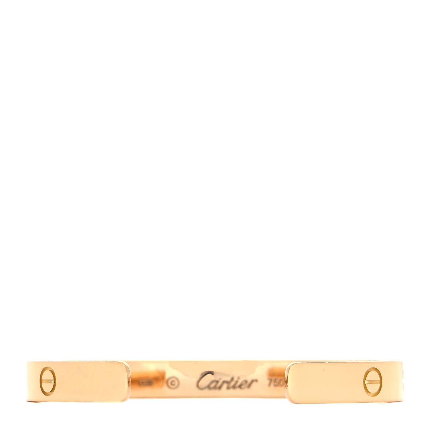 Cartier 18K Yellow Gold LOVE Cuff Bracelet 16 3 of 4