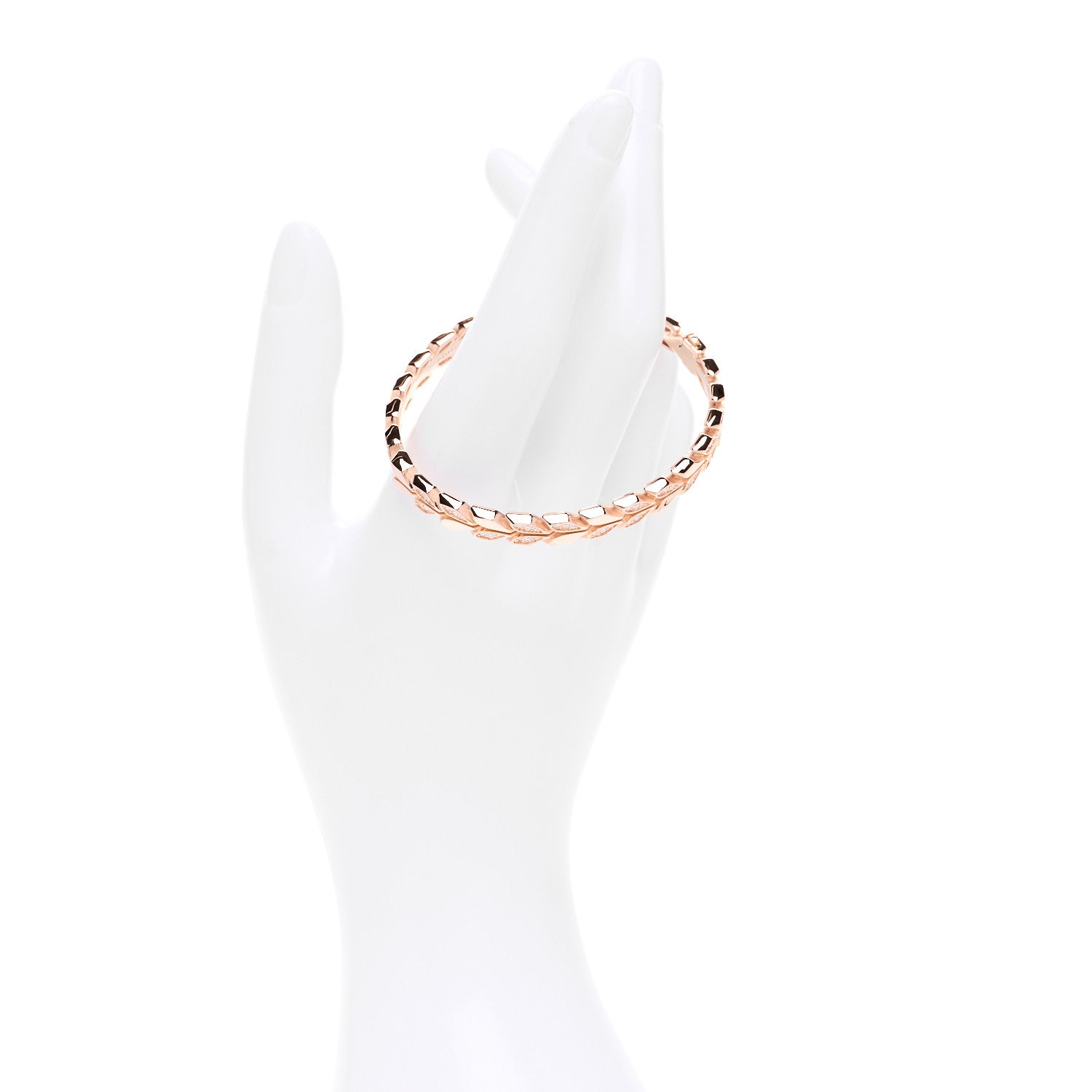 Tiffany 18K Rose Gold Diamond Victoria Vine Bracelet 2 of 5