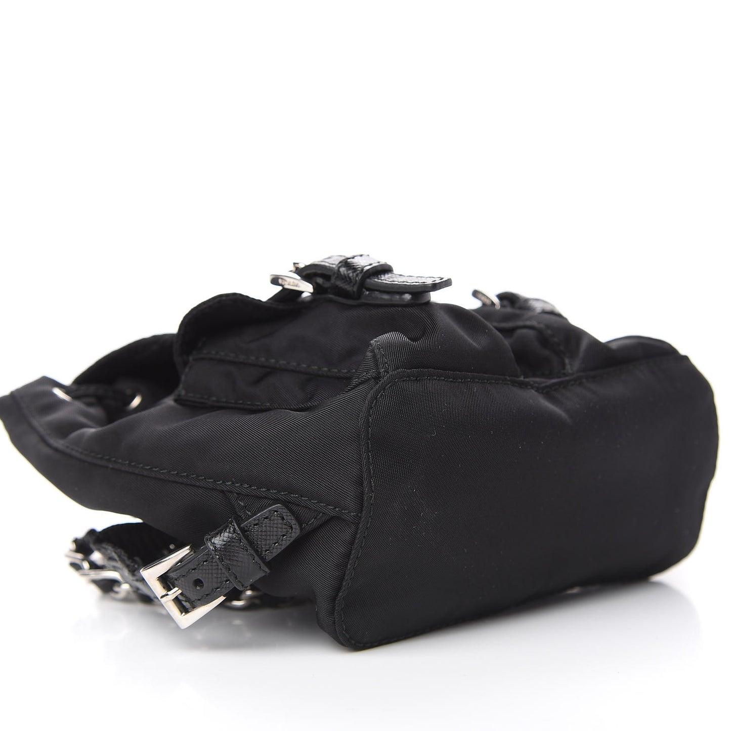 Nylon Vela Mini Crossbody Backpack Black