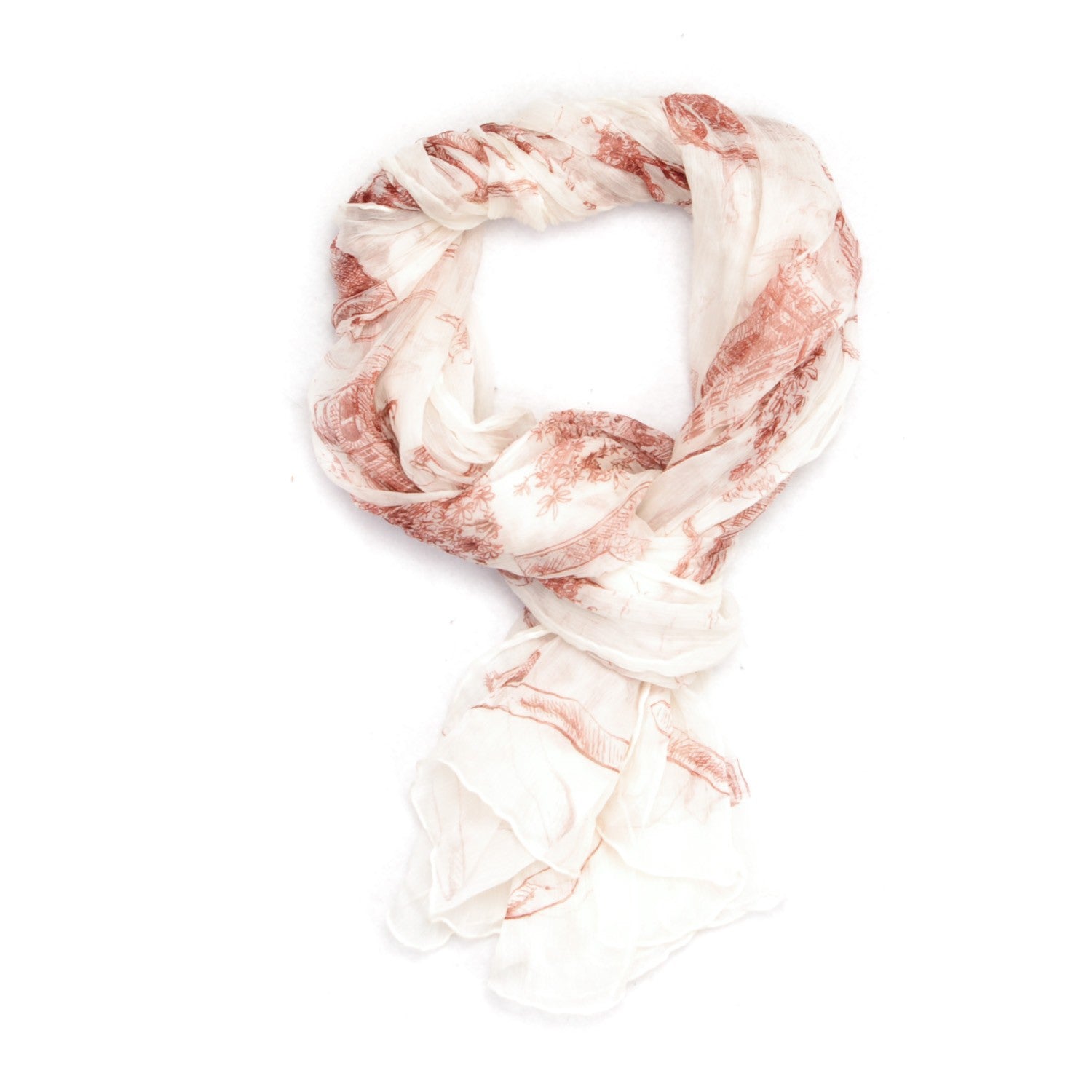 Hermes Silk Mousseline Stole 1 of 4