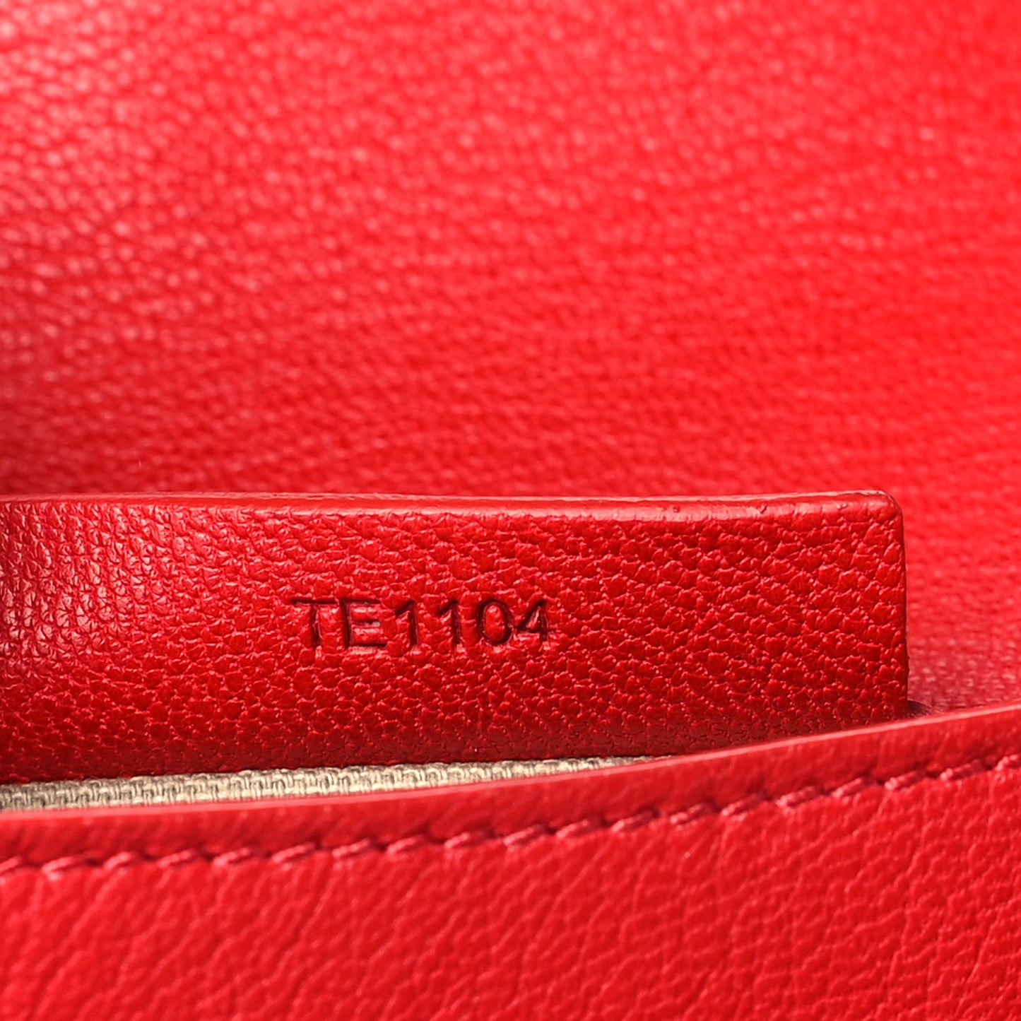 Sugar Goatskin Medium Antigona Envelope Clutch Red