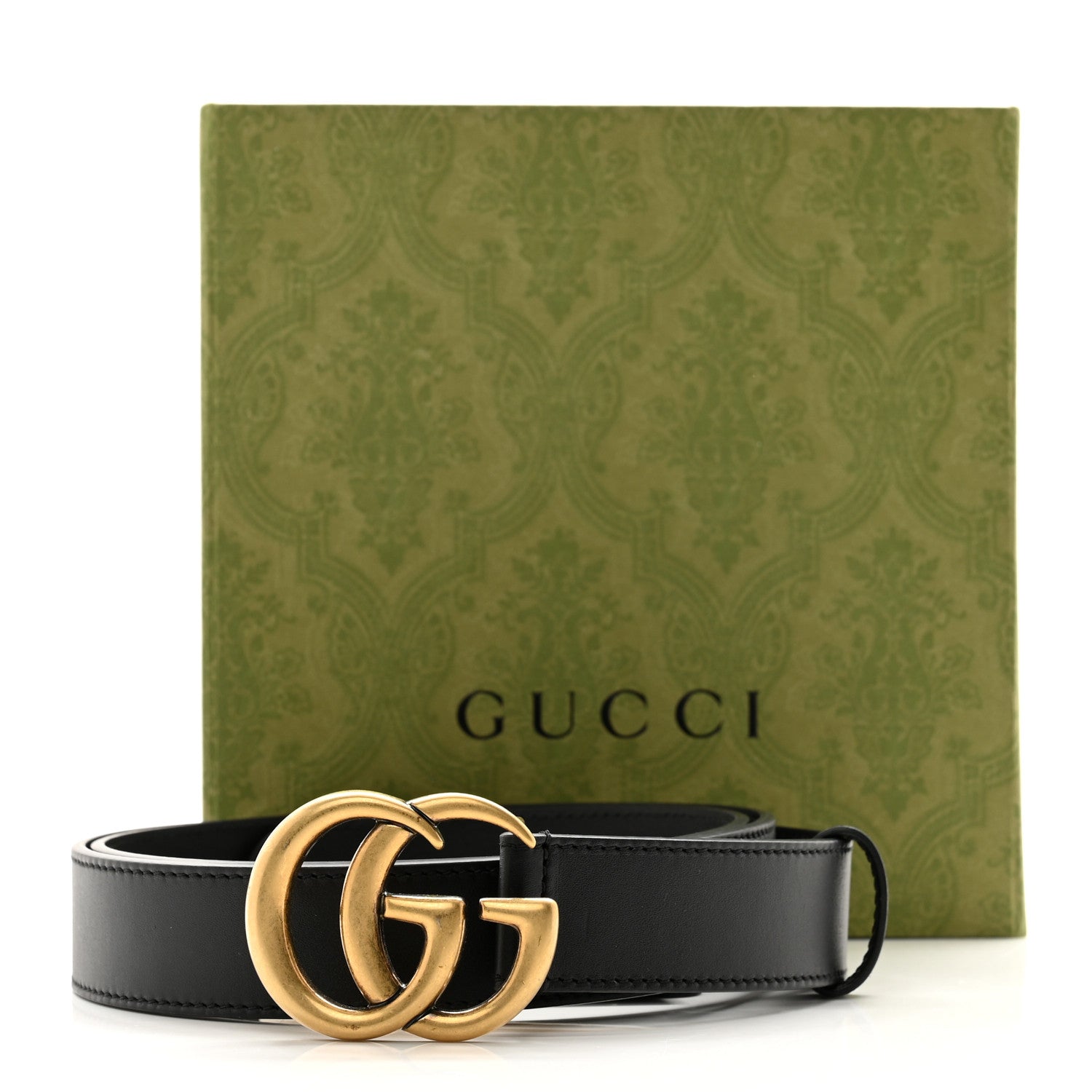 Gucci Moon Calfskin Double G 30mm Belt 105 42 Black 5 of 5