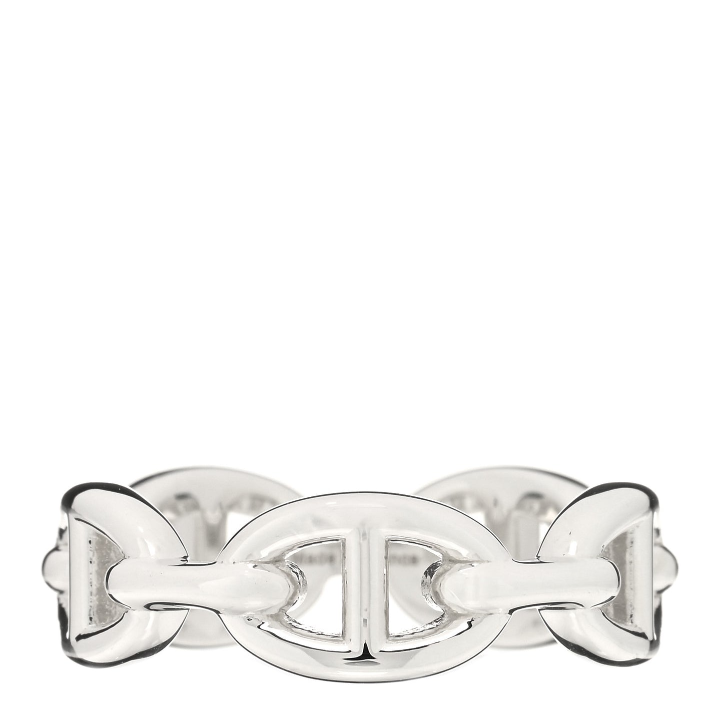 Sterling Silver PM Chaine d'Ancre Enchainee Band Ring 58 8.25