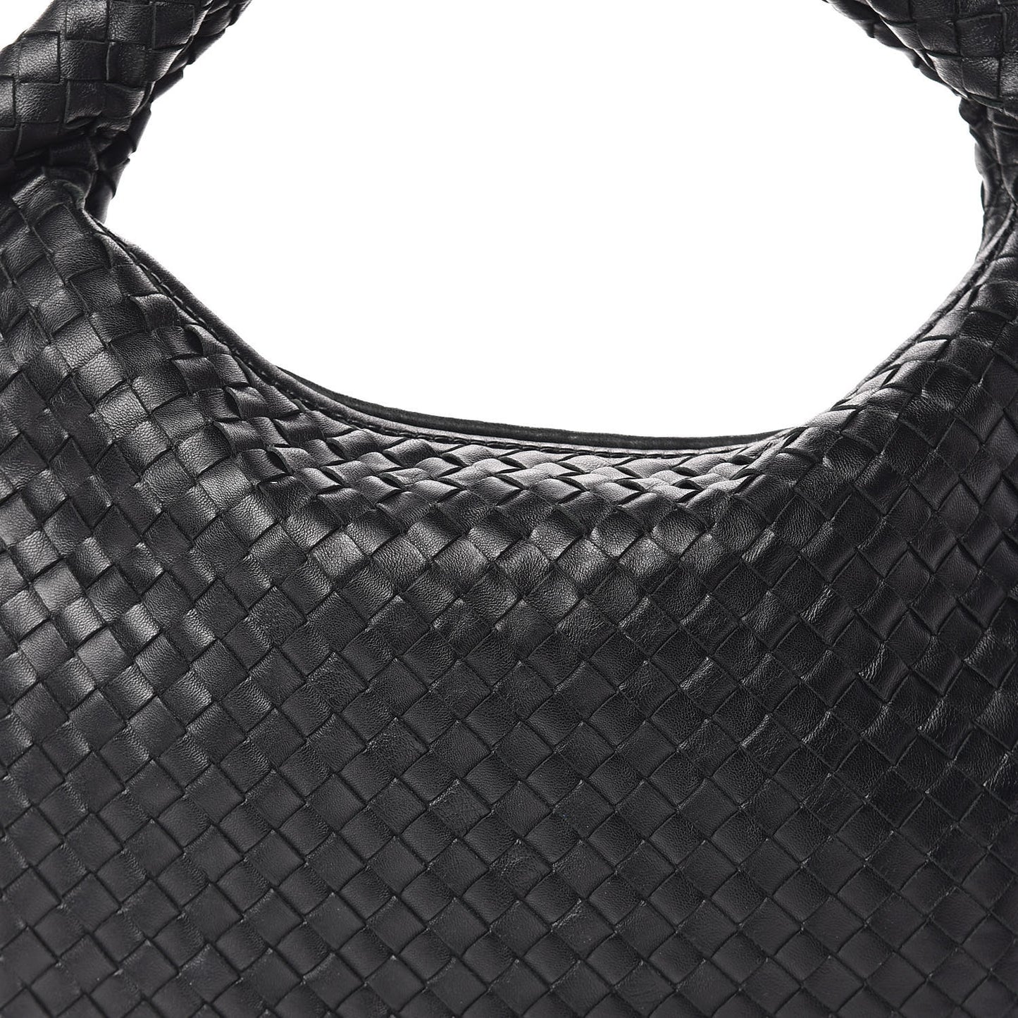 Nappa Intrecciato Medium Veneta Hobo Black