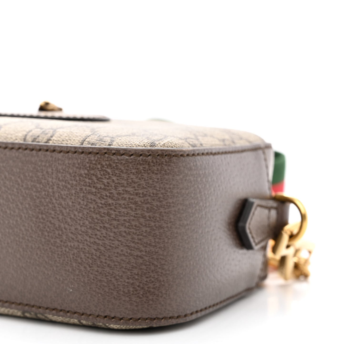 GG Supreme Monogram Web Neo Vintage Shoulder Bag Beige New Acero Crop