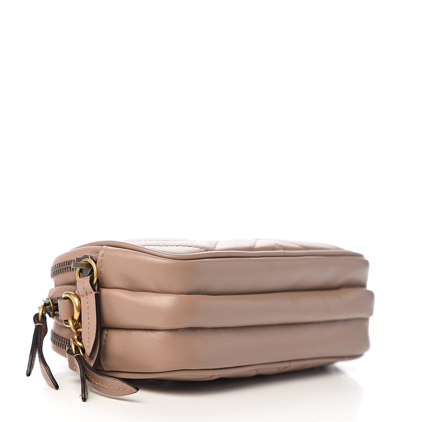 Calfskin Matelasse Mini GG Marmont Chain Crossbody Bag Porcelain Rose