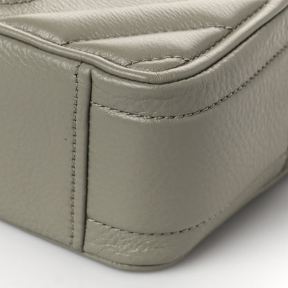 Marc Jacobs Grained Calfskin Quilted The Moto Shot 21 Bag Silver Sage 9 of 9