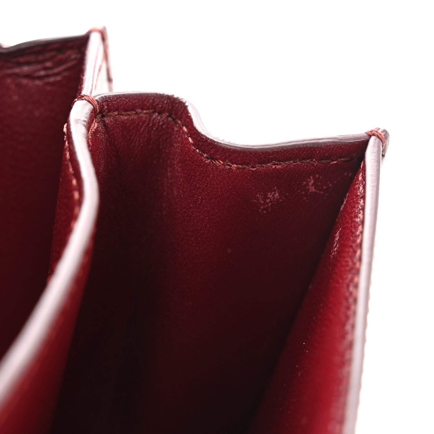 Celine Box Calfskin Small Classic Box Flap Bag Burgundy 11 of 15