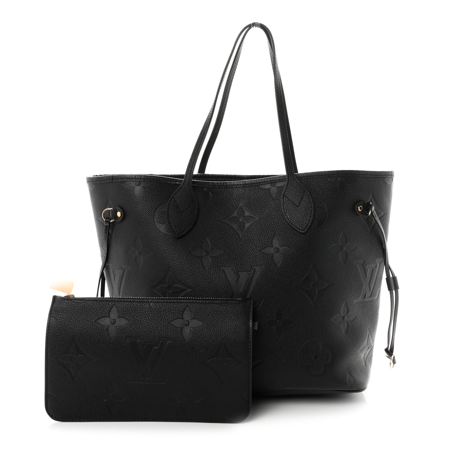 Louis Vuitton Empreinte Monogram Giant Neverfull MM Black 3 of 10