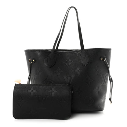 Louis Vuitton Empreinte Monogram Giant Neverfull MM Black 3 of 10