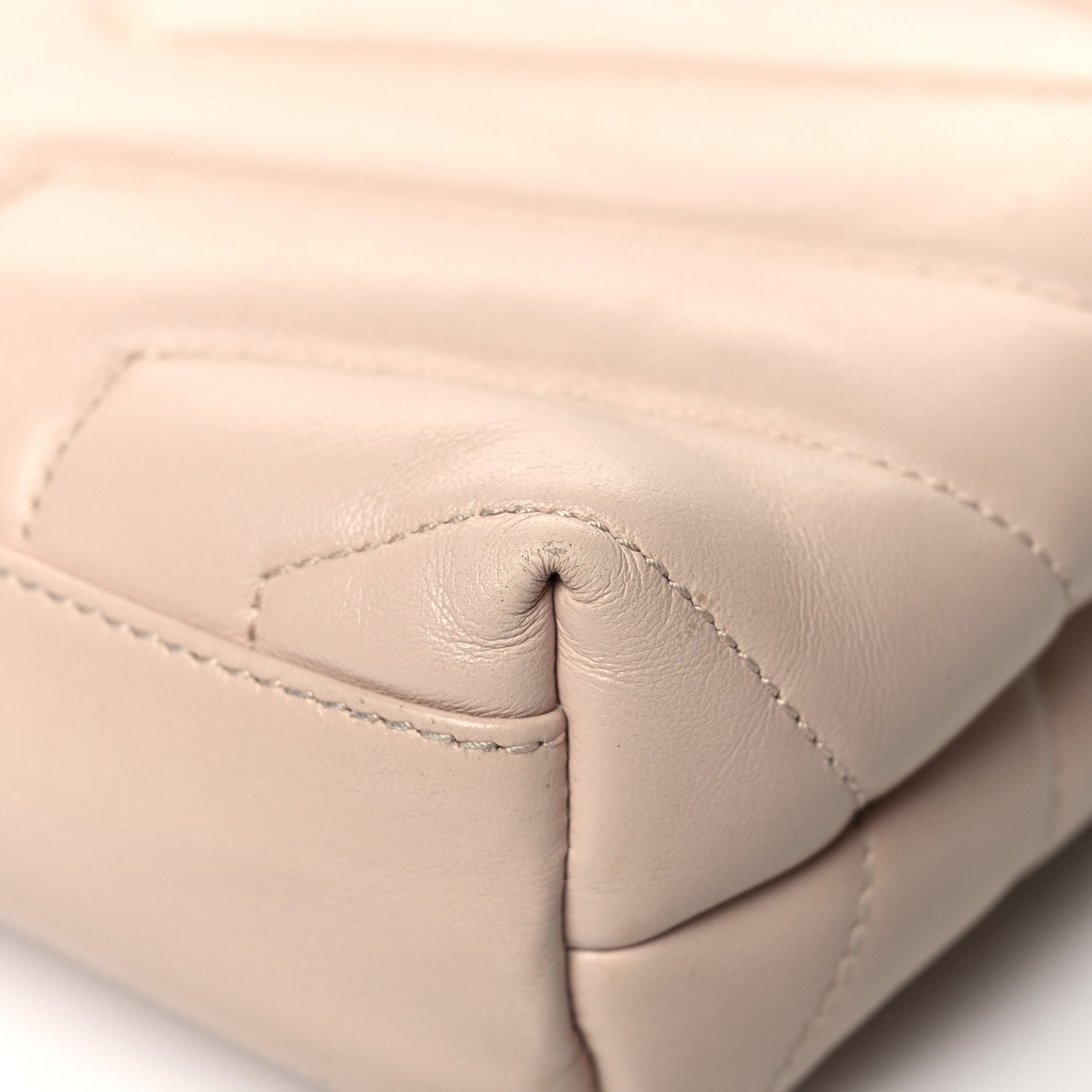 Saint Laurent Calfskin Y Quilted Monogram Toy Loulou Crossbody Bag Marble Pink 12 of 16