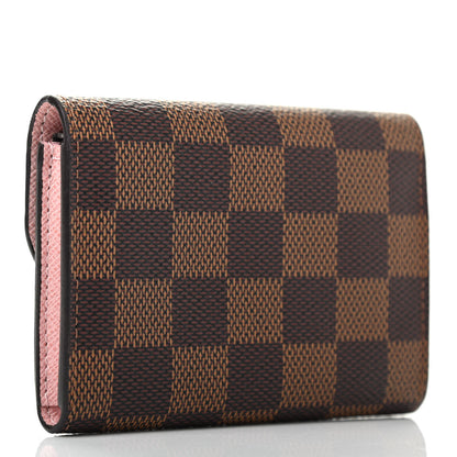 Louis Vuitton Damier Ebene Rosalie Coin Purse Rose Ballerine 3 of 7