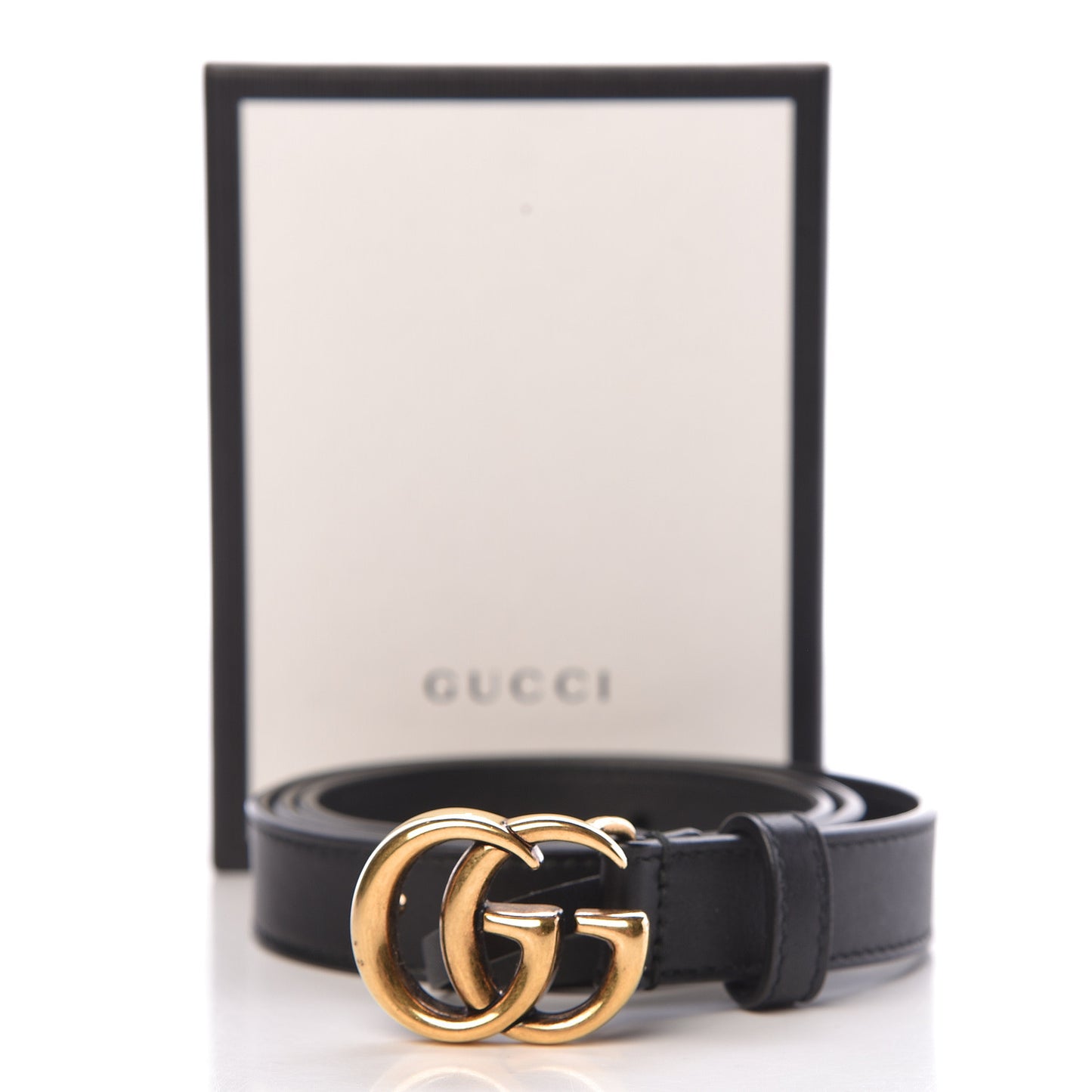 Calfskin Double G 20mm Belt 70 28 Black