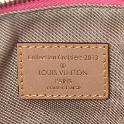 Louis Vuitton Denim Monogram Stone Speedy Bandouliere 35 Rose 5 of 8