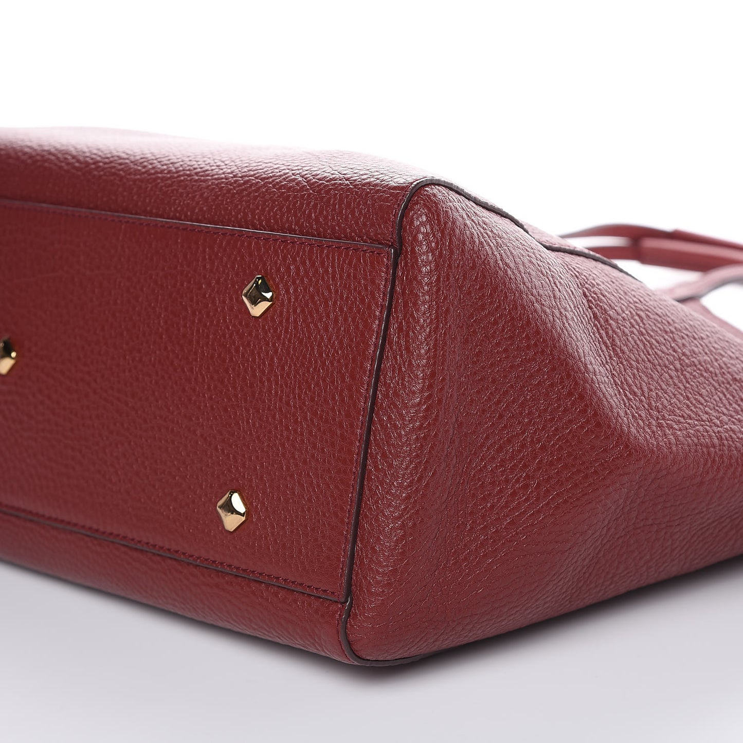 Grained Calfskin Medium Reversible Wandel Tote Ruby