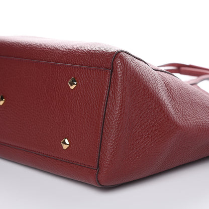 MCM Grained Calfskin Medium Reversible Wandel Tote Ruby 11 of 13