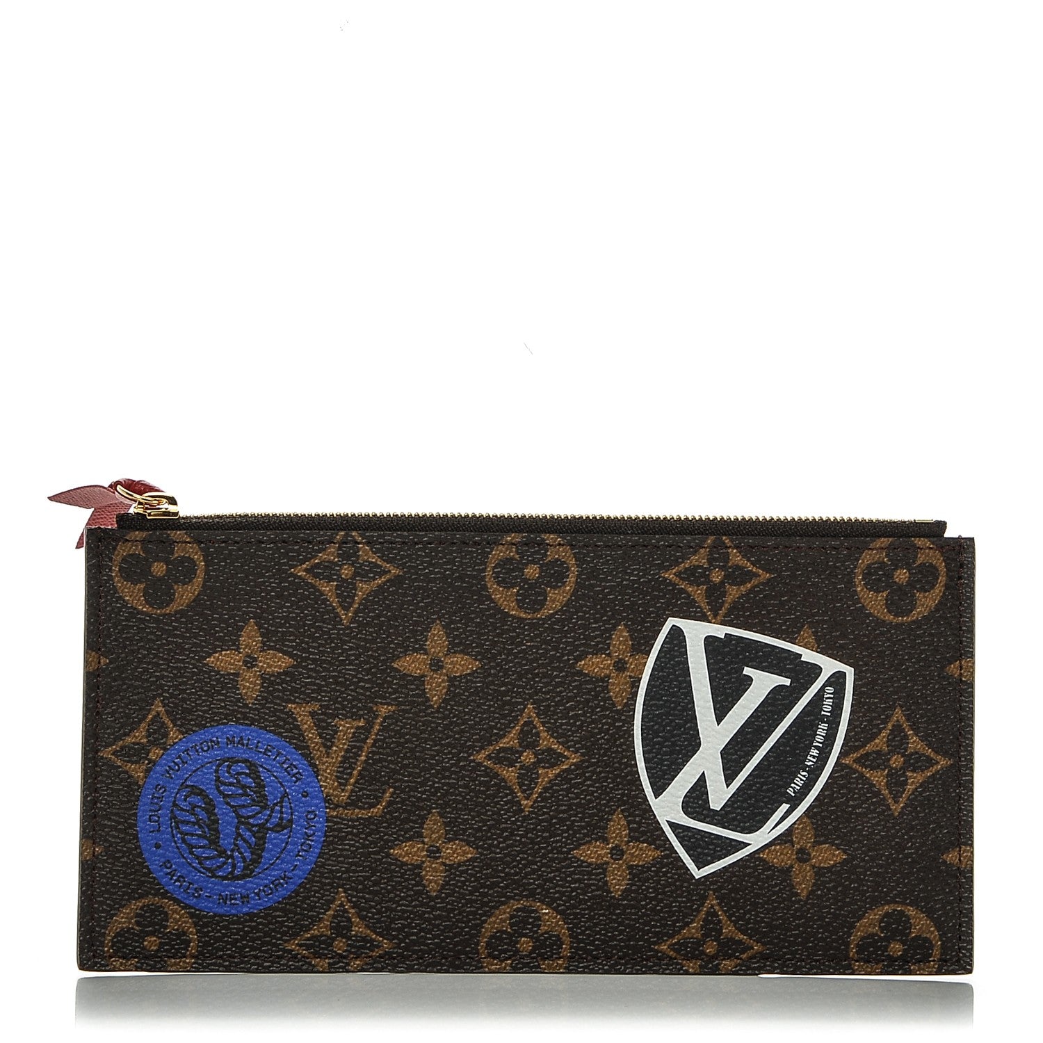 Louis Vuitton Monogram World Tour Felicie Chain Wallet Zippered Insert 1 of 6