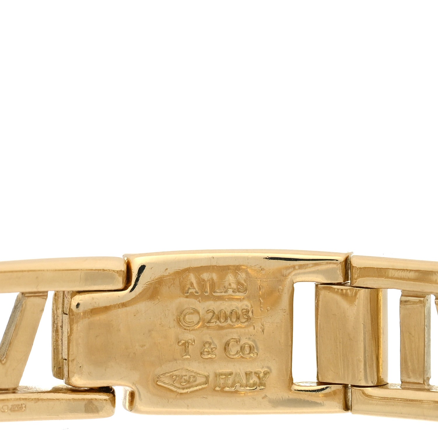 Tiffany 18K Yellow Gold Atlas Link Chain Bracelet 3 of 4
