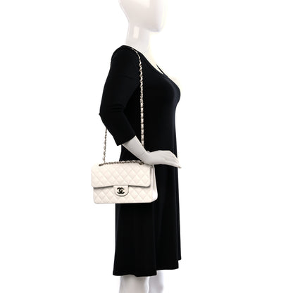 Chanel Caviar Quilted Small Double Flap White 3 of 10